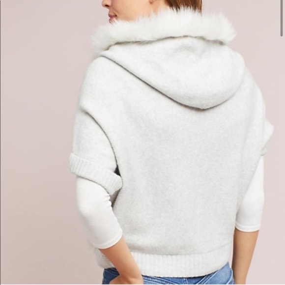 Sleeping On Snow Alpaca Wool Fur Hooded Sweater - Picture 10 of 10